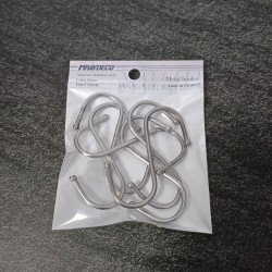 MRAYDECO Stainless Steel S-Shaped Hooks, Heavy-Duty Metal Utility Hooks for Kitchen, Bathroom, and Closet Organization