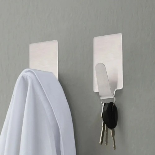 MRAYDECO Stainless Steel Wall Hanger Hooks, Heavy-Duty Metal Hooks for Coats, Towels, Bags, and Hats - Ideal for Home and Office